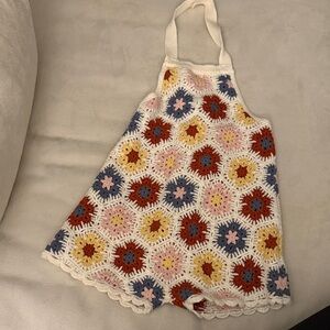 Zara Kids Multicolor Crochet Swim Coverup